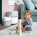 toddlekind Organic Cotton Nursery Storage Bins with Pom Pom Accents Small 9 x 10 Ideal for Baby Registry Stylish and Versatile Fabric Baskets for Toys Diapers and More Stone Gray - Image 2