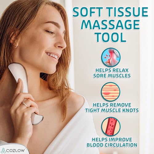COZLOW 4-in-1 Muscle Scraper Tool Set - Skin Scraping Massage Tools for IASTM Therapy - Deep Tissue Gua Sha for Soft Tissue Mobilization, Fascia & Myofascial Release - Stainless Steel Metal Blades - Image 4