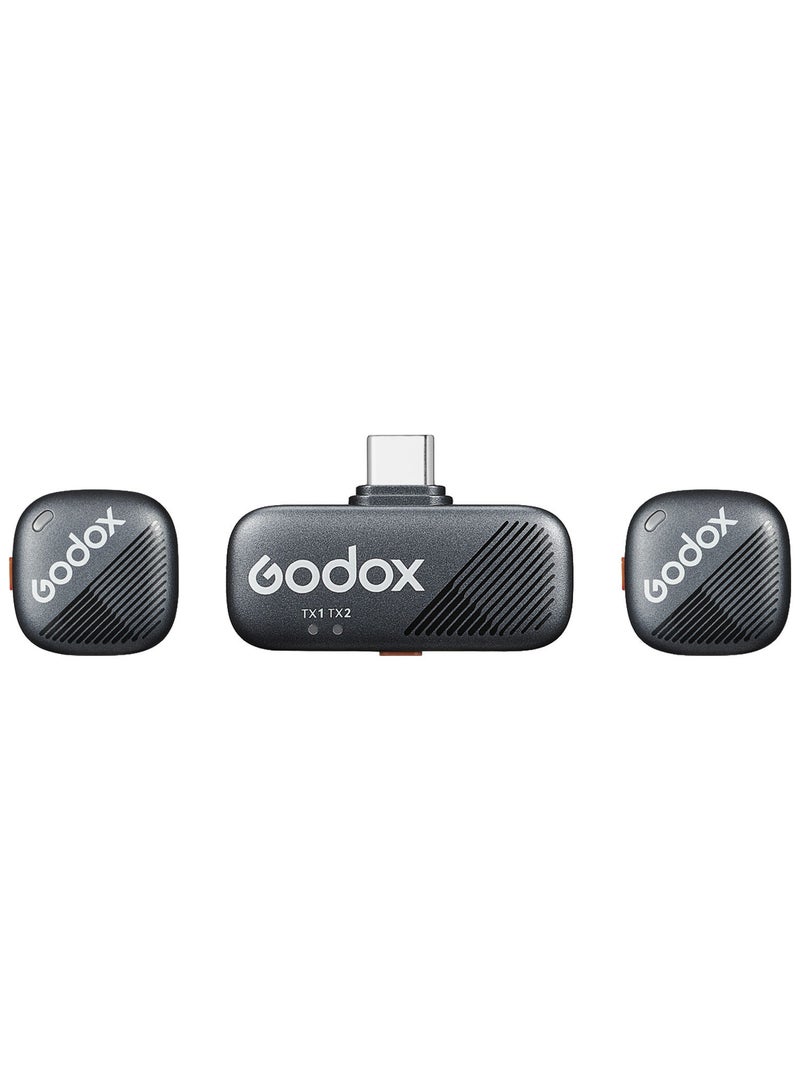 Godox Godox Cube-SC K2 2-Person Wireless Microphone System with Type C Black - Image 2