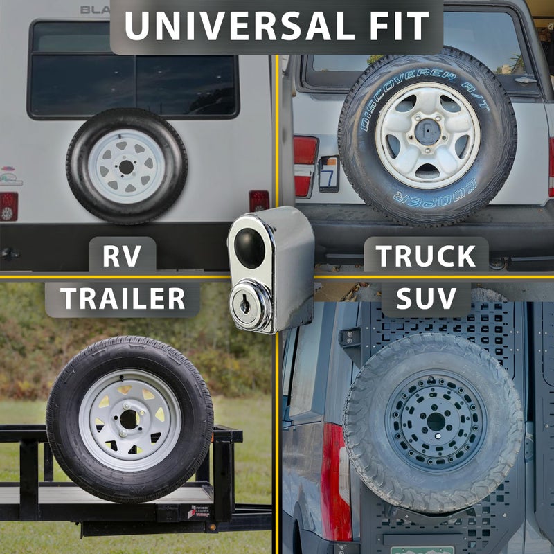 Trimax - TNL740 Spare Tire Nut Lock for Side Mount Spare Tires, Easy Install - for SUV, Trailer Tire, and More - 1 Pack - Image 2