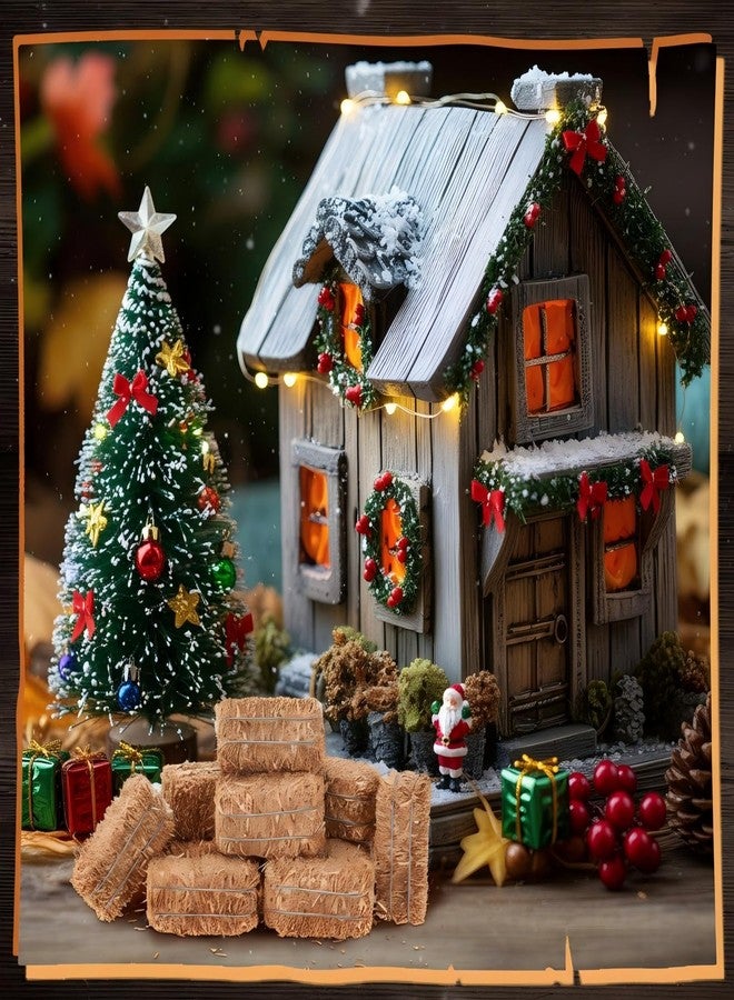 Maasechs 6 Pcs Mini Hay Bales Miniature Hay Bales for Decoration Small Decorative Straw for Christmas Nativity Scene, Western Themed Party Decorations (2.6 x 1.2 x 1.2 Inch) - Image 5