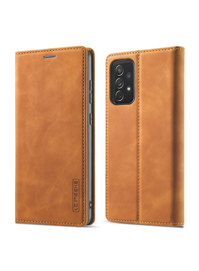 LC.IMEEKE Case For Samsung Galaxy A72 5G / 4G Strong Magnetism Ultra-thin Horizontal Flip Matte TPU + PU Leather Case with Holder & Card Slots & Wallet - Image 1