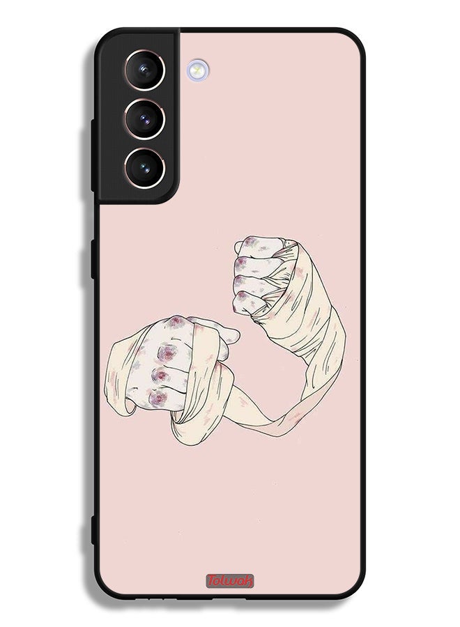 Tolwak Samsung Galaxy S21 Plus 5G Protective Case Cover Fighter Art - Image 3