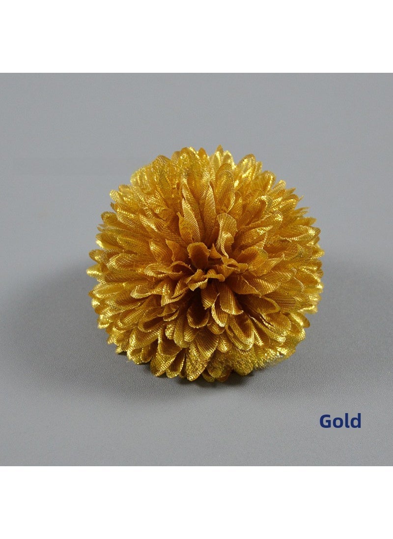Generic 1 x 5 pcs Artificial Chrysanthemum Wedding Decor Flowers Gold 