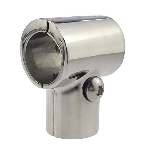 NRC&XRC Heavy Duty 316 SS//Polished Boat Hand Rail Fitting- 90 Degree T/Tee Hinged/Split for 7/8" Tube - Image 4