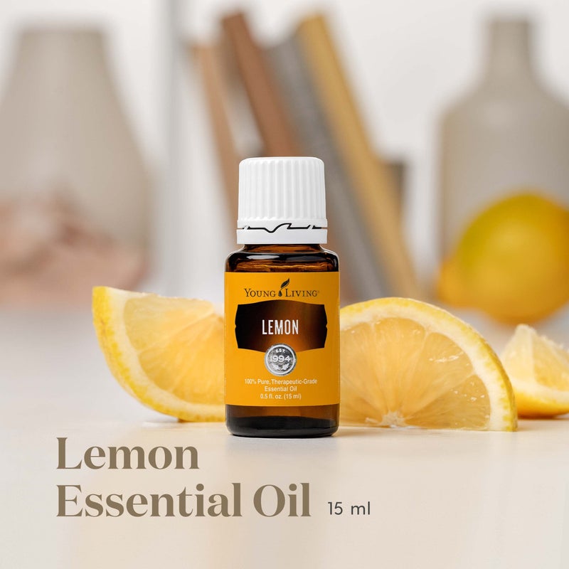 Young Living Premium Grade Lemon Essential Oil 15ml, 100% Pure & Natural Invigorating Aromatherapy Young Living Certified Energize and Refresh Mind Body and Spirit Uplifting Mood Enhancing Focus - Image 2
