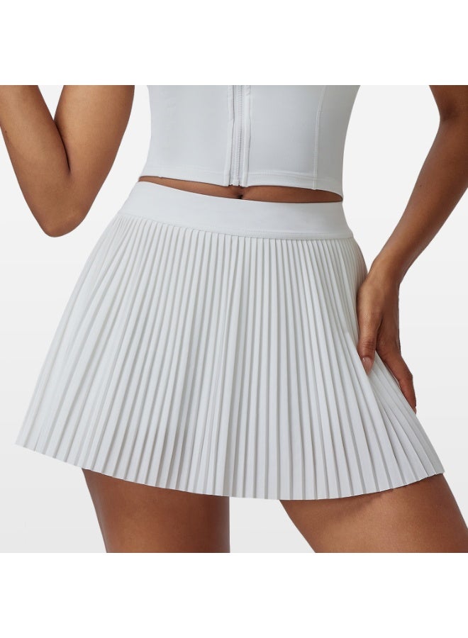 Pleated Tennis/Golf Sport Skirts Running Women Summer Breathable Sweat Shorts High Wais Outdoor Sports  - Image 1