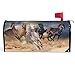 Vdsrup Vdsrup Running Horse Herd Mailbox Cover Desert Sand Storm Mailbox Covers Magnetic 18" X 21" Mailbox Wraps Post Letter  - Image 2