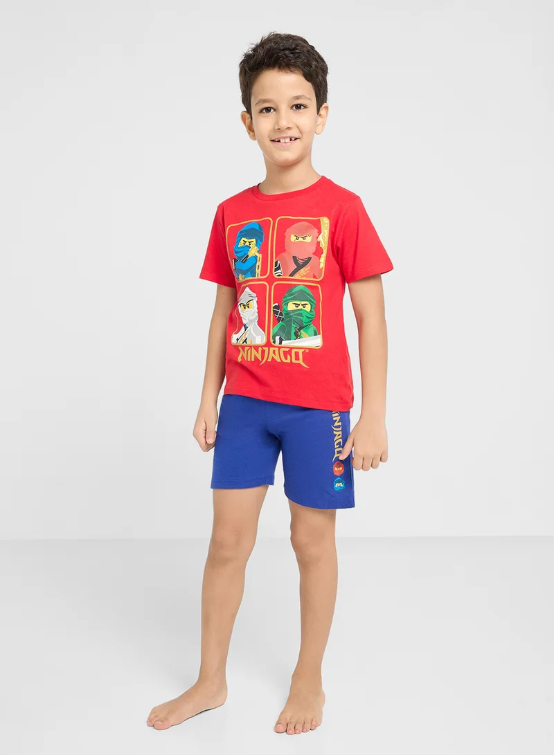 إكس بوكس LEGO NINJAGO Boys Printed Short Sleeve Pyjama set