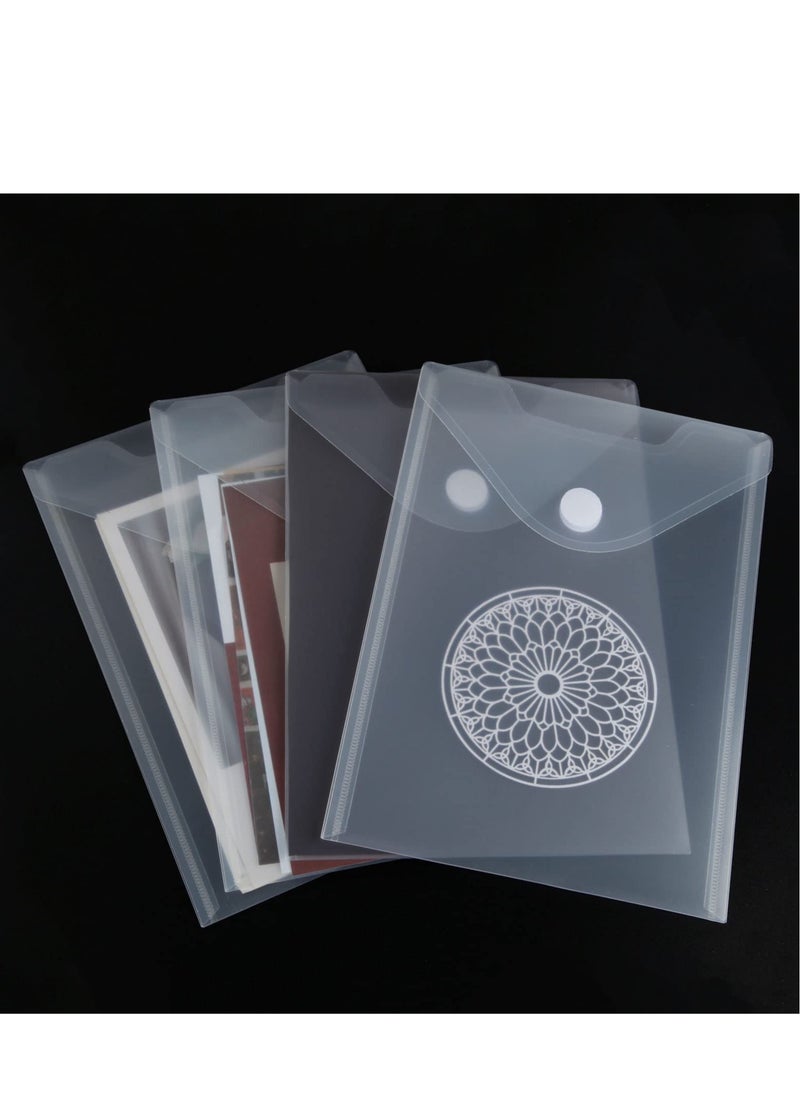 Generic - 12 Pack Stamp and Die Storage Pockets, Transparent Plastic Folders, Clear Plastic Envelopes Storage Bag, Suitable for DIY Scrapbooking Paper Card Craft Cutting Dies for Card Making - Image 1