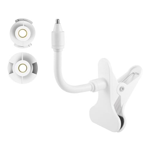 Tonton Flexible Baby Monitor Clip Clamp Mount Holder for HelloBaby HB65/HB40/HB6550/HB66/HB248/HB6339/HB6550 Pro, ANMEATE SM935E/SM650/Bonoch/ChildsFarm Baby Monitor, Long Gooseneck Arm, No Tools Needed - Image 1