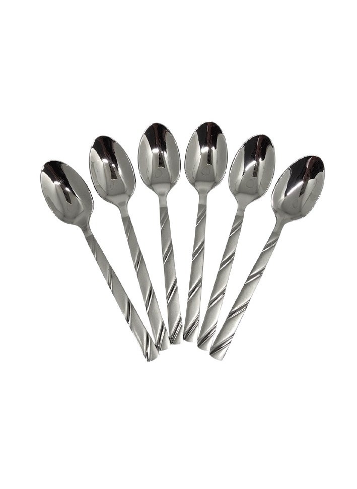 Generic - Elegant Stainless Steel 6 Pcs Spoon Set. - Image 1