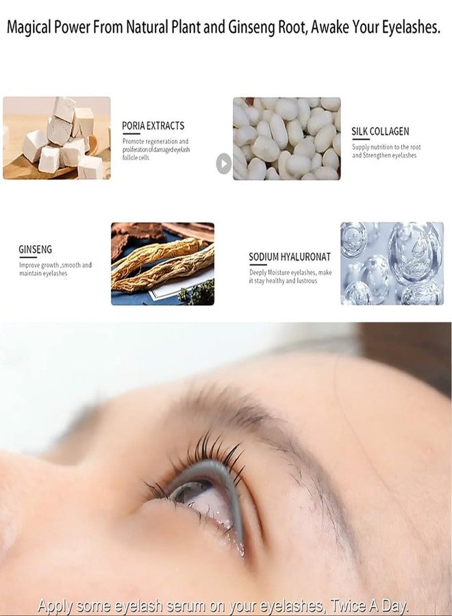 Eye Magic Eyelash Essence Organic Growth Serum for Improved Lashes, Natural Ingredients, Gentle Formula, Clear - Image 2