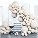 PartyWoo White Sand Balloons 100 pcs Different Sizes Pack of 18 12 10 5 Inch Off White Beige Cream Ivory Balloon Arch Kit Garland for Wedding Bridal Baby Shower Birthday Party Decorations WhiteF12 - Image 3