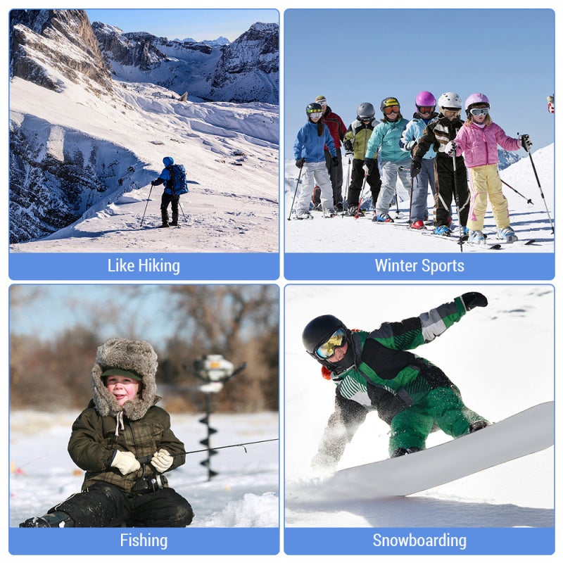 Kids Snow Pants XL: Waterproof Windproof Warm - Adjustable Trouser Foot Removable Suspenders for Outdoor Winter Activities - Image 3