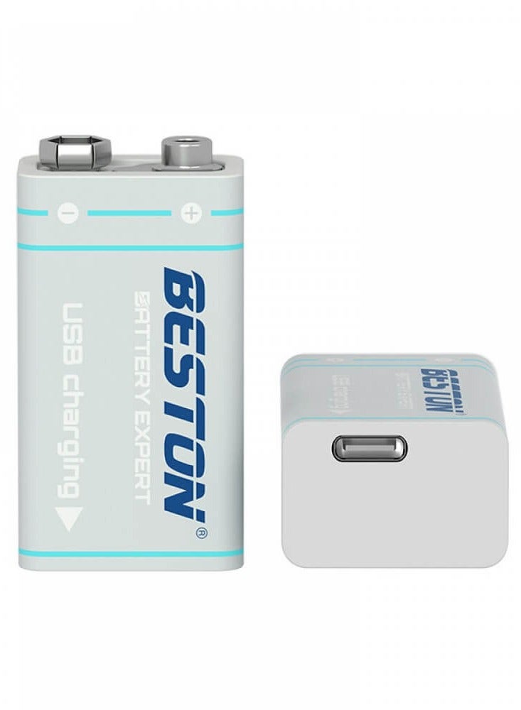 بيستون بطارية BESTON 9V ليثيوم أيون بسعة 1000mAh مع مدخل Micro USB - Image 1