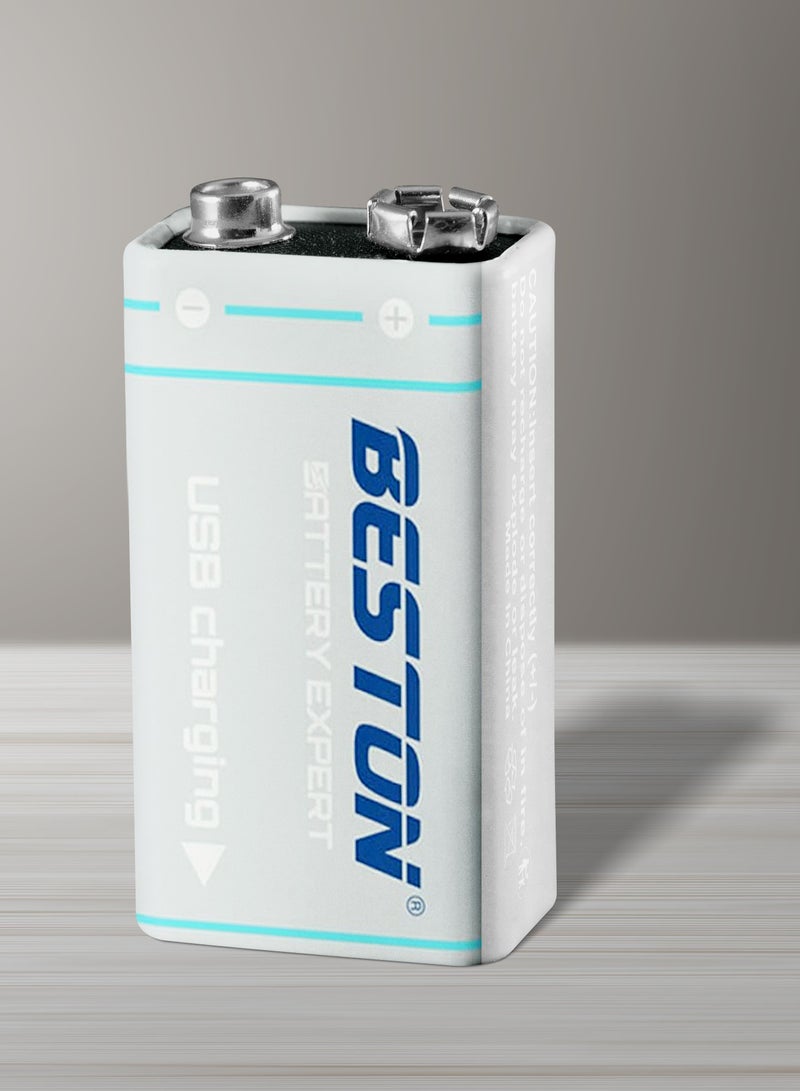 بيستون بطارية BESTON 9V ليثيوم أيون بسعة 1000mAh مع مدخل Micro USB - Image 4