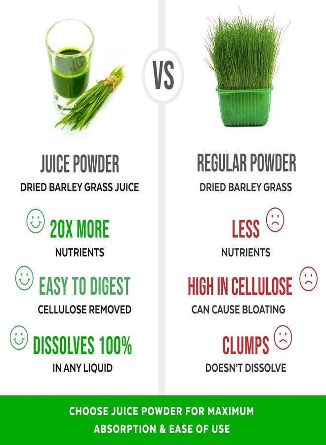 Numami Organic Barley Grass Juice Powder, Grown in USA, Pure Raw and Water Soluble, Add to Your Smoothie or Drink as a Juice - Image 3