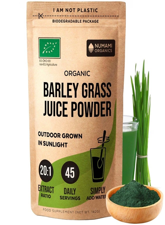 Numami Organic Barley Grass Juice Powder, Grown in USA, Pure Raw and Water Soluble, Add to Your Smoothie or Drink as a Juice - Image 1