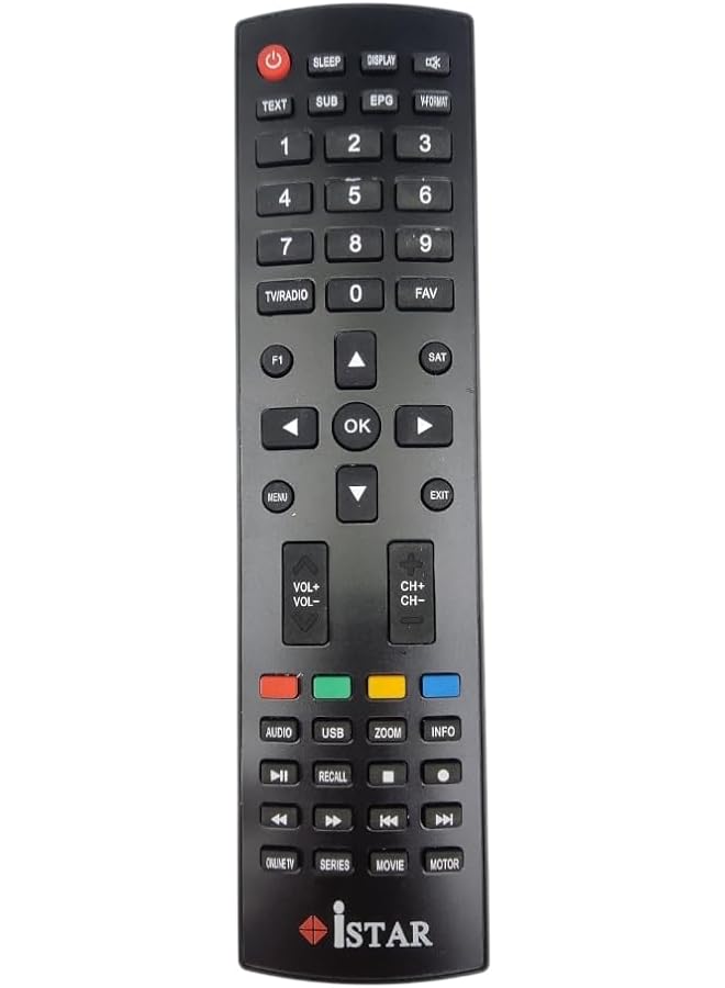 إيروريكس جهاز تحكم عن بعد بديل لجهاز الاستقبال Istar وZeed متوافق مع جهاز الاستقبال Istar Korea A9000 Plus