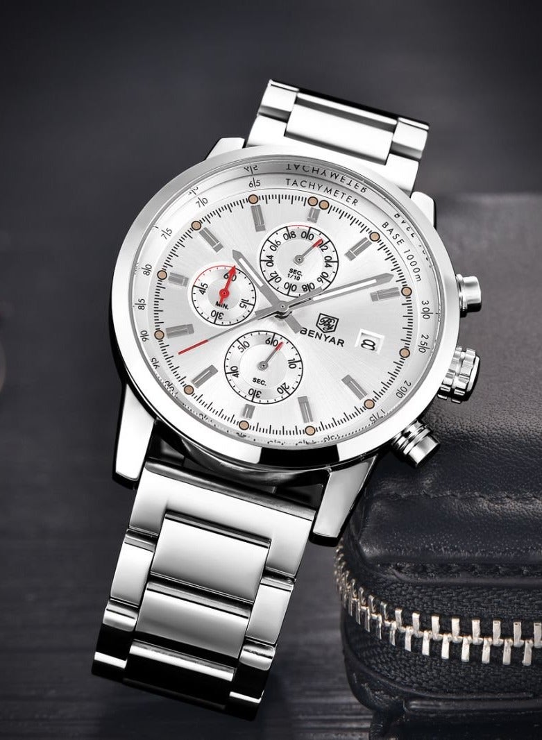 بينيار ساعات رجاليه  كوارتز ضد الماء - Image 3