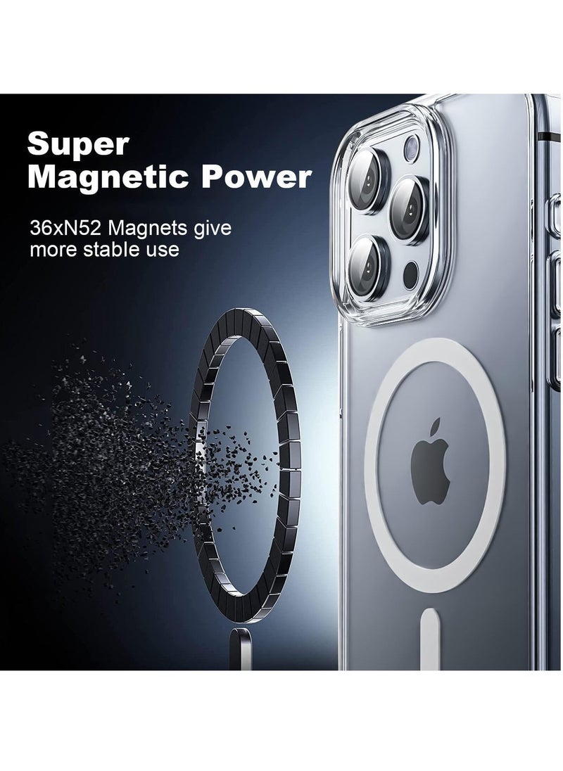 Raxoom iPhone 16 Pro Max Case - Clear Magnetic Case [Compatible with MagSafe], Includes Screen Protector & Camera Protection, Shockproof Cover for iPhone 16 Pro Max (6.9â€) - Image 4