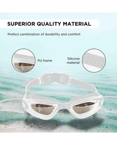 ENDLESS  EL1005 Stylish Swimming Goggle with Anti-Fog and UV Protection | Material : Silicon, PU | Attached Ear Buds and Adjustable Strap | Soft Silicone Gasket for Leak Proof | With Hard Case  - Image 3