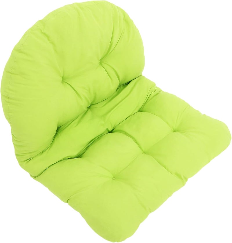 Outdoor Hanging Egg Chair Cushion, Thickened Green Hanging Basket Swing Seat Cushion for Garden Patio Rocking Chair, Weather-Resistant Replacement Pillow - Image 1