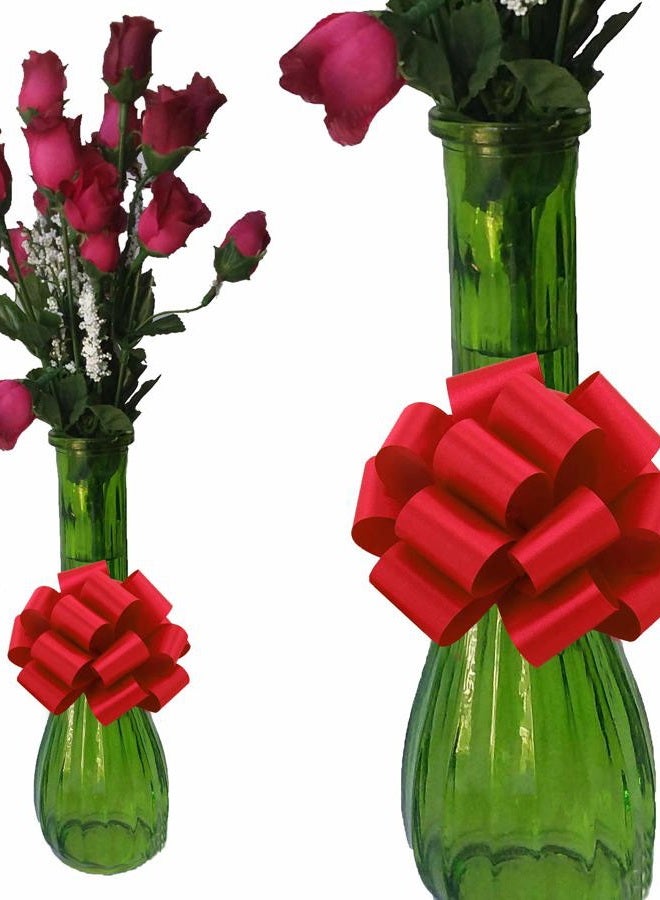 GiftWrap Etc. Red Christmas Gift Pull Bows - 5" Wide, Set of 10, Memorial Day, 4th of July, Gift Bows, Wreath, Garland, Gift Basket, Presents, Birthday, Fundraiser, Decoration, Valentine's Day - Image 4