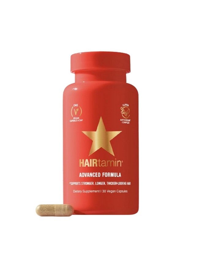 HAIRtamin Advanced Formula Hair Vitamins for Women & Men | Vegan 5000 Mcg Biotin Capsules Vitamin Supplement | Hair Skin and Nail Capsule Supplement to Promote Hair Growth & Thickness | 30 Count - Image 1
