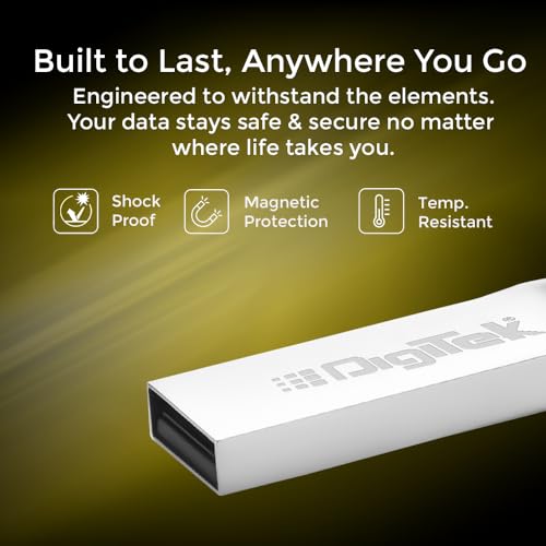 Digitek (Dud 64GB 2.0V) 64GB USB 2.0 U Disk Flash Drive, High Speed Read & Write Pen Drive, Magnetic, X-Ray & Temperature Resistant, Compatible with Windows & Mac OS - Image 3