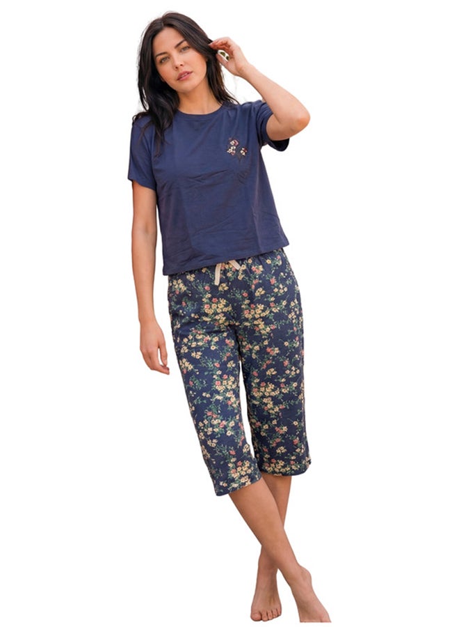 Navy Bermuda Pajama Set - Image 1