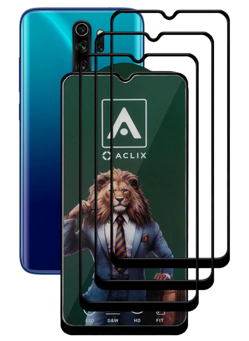 ACLIX 3 Pieces Antistatic ESD Dustproof Premium Quality High Definition Tempered Glass Screen Protector Designed For Xiaomi RedmiNote 8 Pro - Image 1