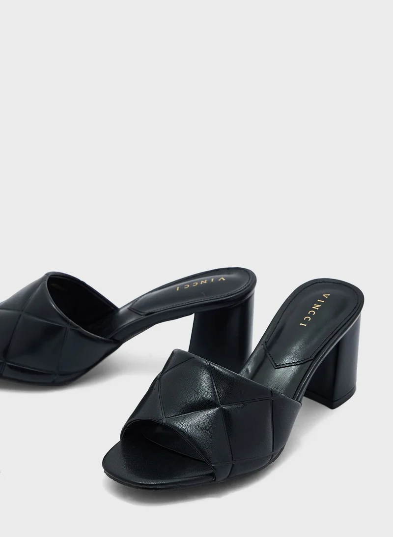 Vincci Quilted Strap Sandals