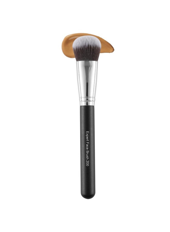 Energy Foundation Brush Expert Face Makeup Brush For Liquid Cream Powder Blending Buffing Buildable Coverage For Base Makeup Dense Vegan Synthetic Bristles Black - Image 1