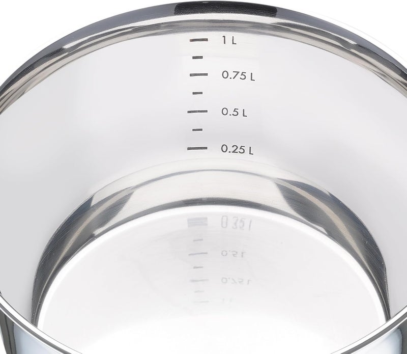 Küchenprofi Stainless Steel Saucepan with Clad Bottom, 34-Ounce - Image 3