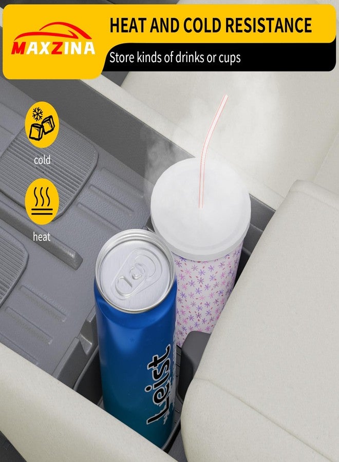 Maxzina حامل أكواب ماكسينا متوافق مع هيونداي سانتا فيه موديل 2024-2025، مصنوع من السيليكون، مناسب لوحدة التحكم المركزية، حامل زجاجات أسود، ديكور داخلي، ملحقات سانتا فيه 2024 - Image 4