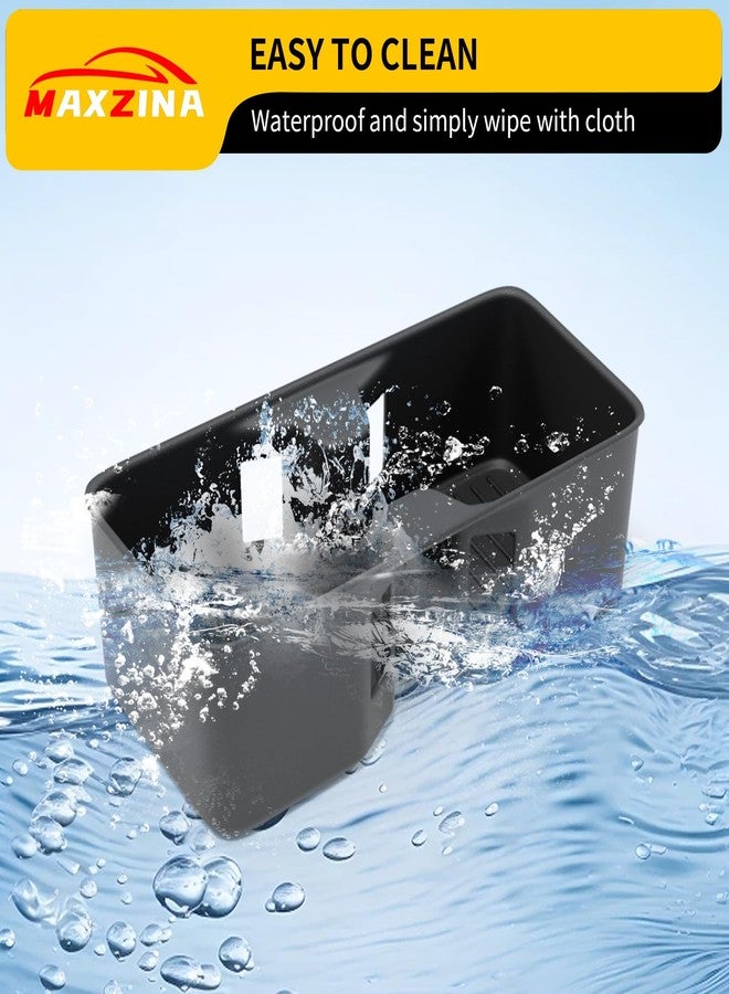 Maxzina حامل أكواب ماكسينا متوافق مع هيونداي سانتا فيه موديل 2024-2025، مصنوع من السيليكون، مناسب لوحدة التحكم المركزية، حامل زجاجات أسود، ديكور داخلي، ملحقات سانتا فيه 2024 - Image 5