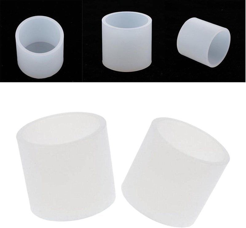 misppro 2X DIY Silicone Resin Molds for Cylindrical Candle Holder Making, Reusable Craft Molds for Resin Art, Soap Making, and DIY Decorating - Image 1
