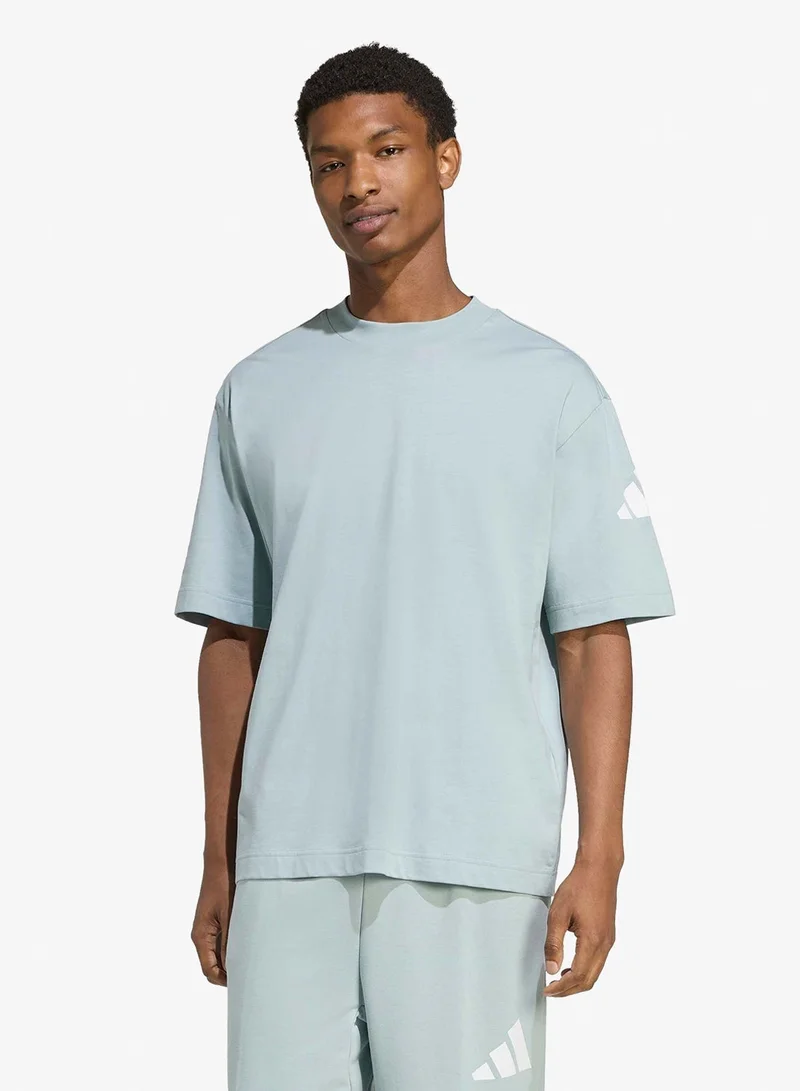 Adidas Essential Loose Fit 3 Bar Logo T-Shirt