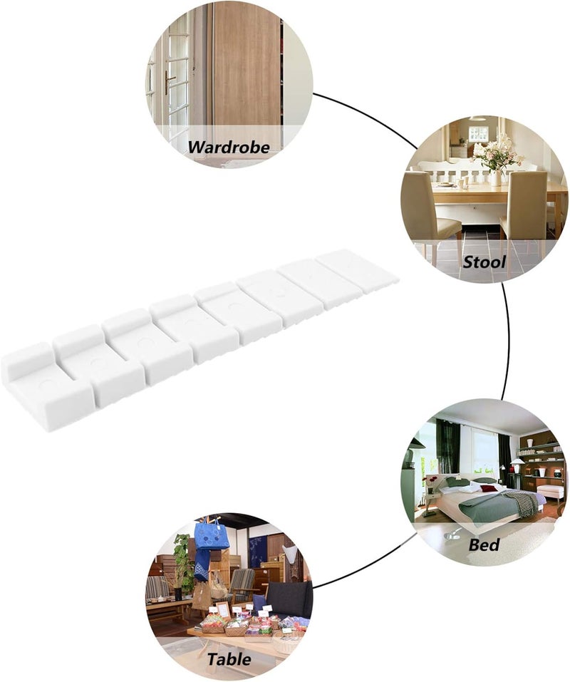 klarako 20 Pcs Gasket Toilet Shim Furniture Shims Construction Shims Adjustable Shims Spacers Desk Legs Restaurant Supplies Leveling Blocks Sofa Leveling Shims Home Improvement DIY Leveler - Image 5