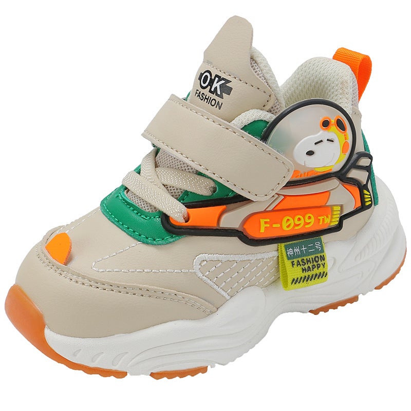 2021 Fashion High-Top Cartoon Toddler Shoes 111m colors [leather surface]