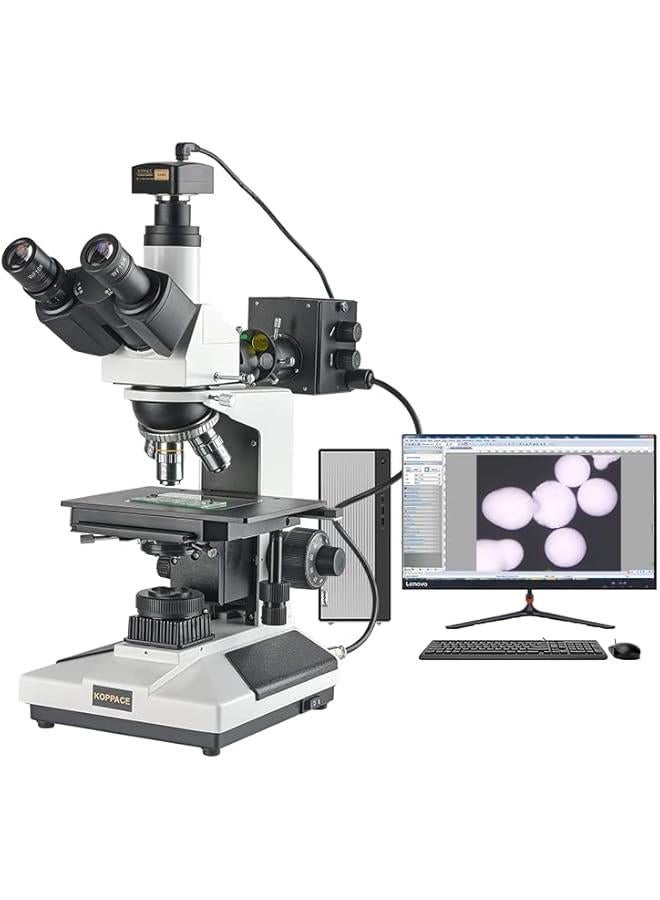 Arabest 360X-2900X Electron Metallurgical Microscope 12 Million Pixels USB2.0 Measuring Camera Support Image Splicing  - Image 1