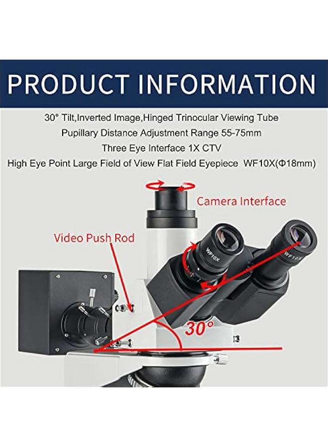 Arabest 360X-2900X Electron Metallurgical Microscope 12 Million Pixels USB2.0 Measuring Camera Support Image Splicing  - Image 4