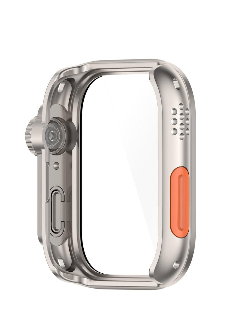Full Coverage Case with Screen Protector Compatible with Huawei Watch Fit 3 PC and Real Glass Protective Case Cover Smart Watch Accessories(PC/Starlight) - Image 5