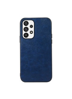 Case Cover For Samsung Galaxy A23 4G Crazy Horse Texture PU Phone Case Blue