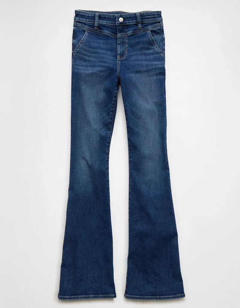American Eagle  AE Next Level Super High-Waisted Flare Jean for Women | Best Price UAE