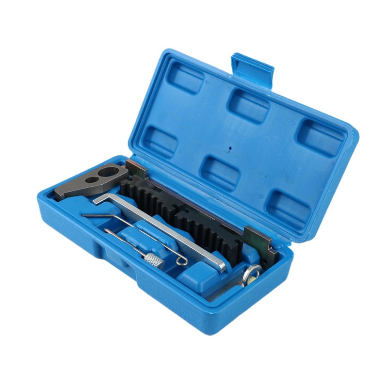 Engine Timing Tool: Blue High-quality Steel, High Hardness & Strong - Portable Plastic Storage Box Camshaft Locking Tool for Aveo 2008-2014, Cruze 2009-2015, Orlando 2011-2015 Engine Timing Checking & - Image 1