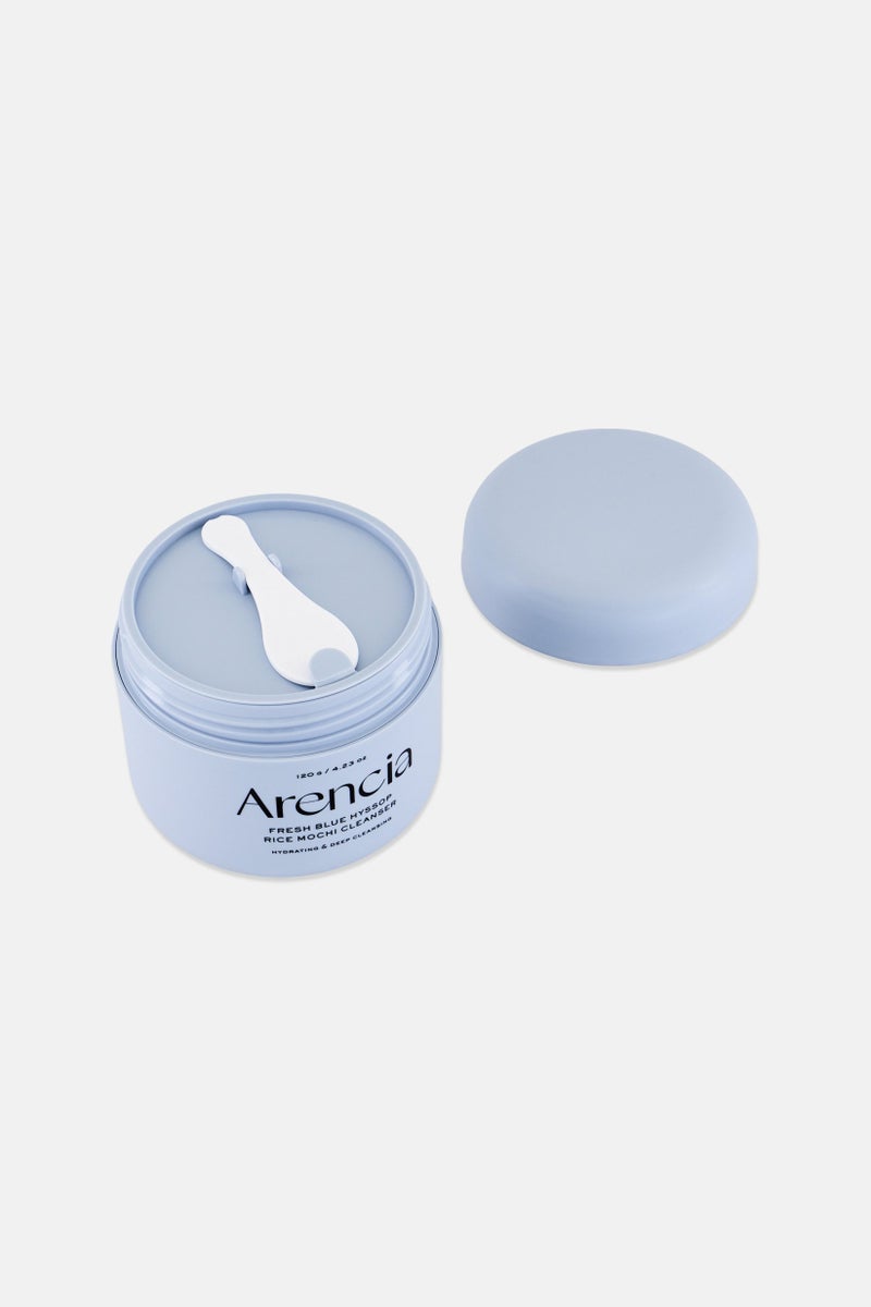 arencia Fresh Blue Hyssop Rice Mochi Cleanser 120 g - Image 4