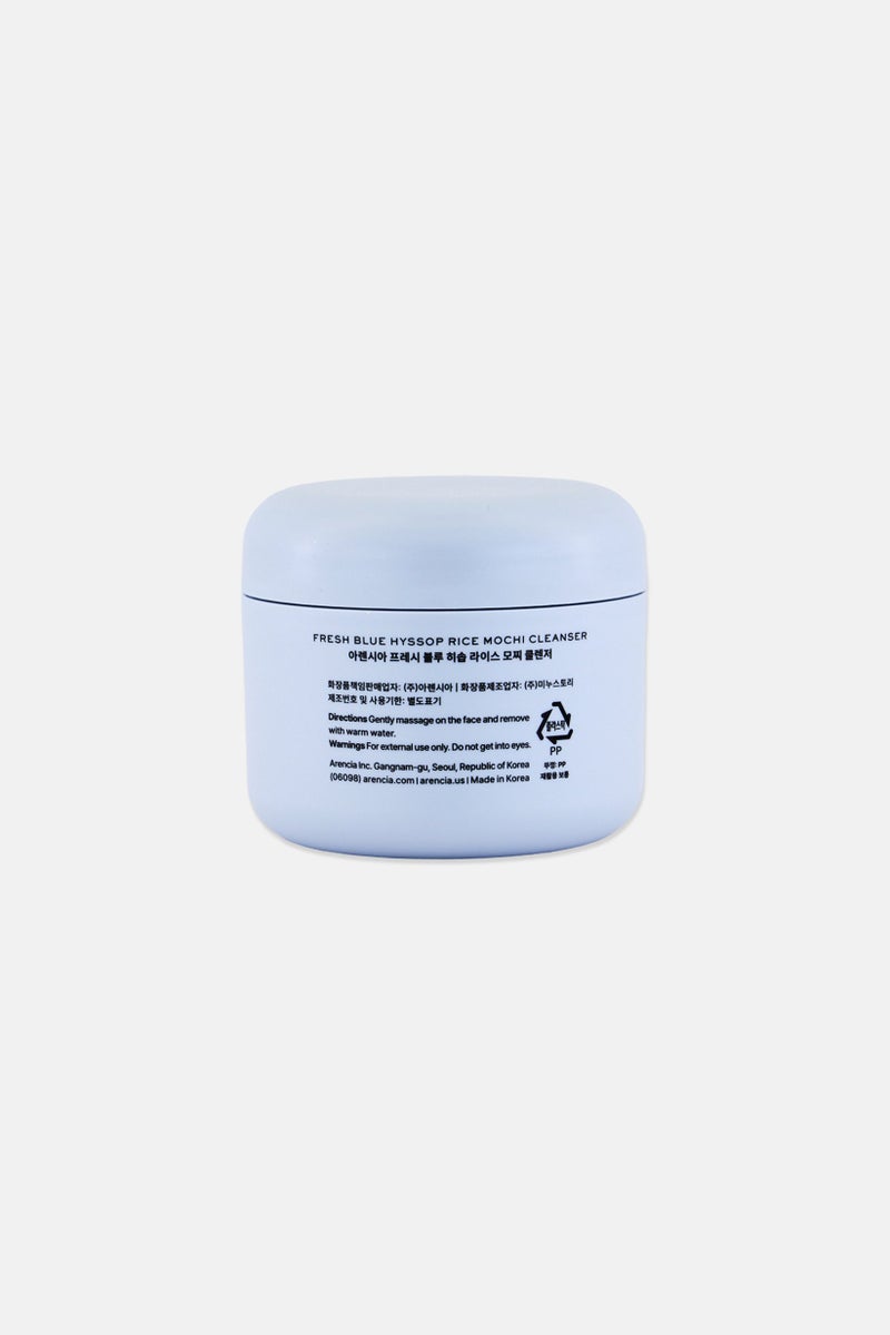 arencia Fresh Blue Hyssop Rice Mochi Cleanser 120 g - Image 2